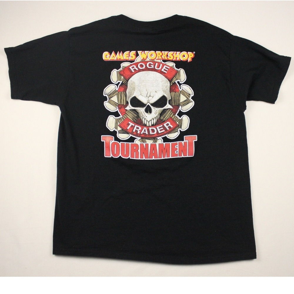 Games Workshop Rogue Trader Tournament T‎ Shirt Skull Graphic Black XL